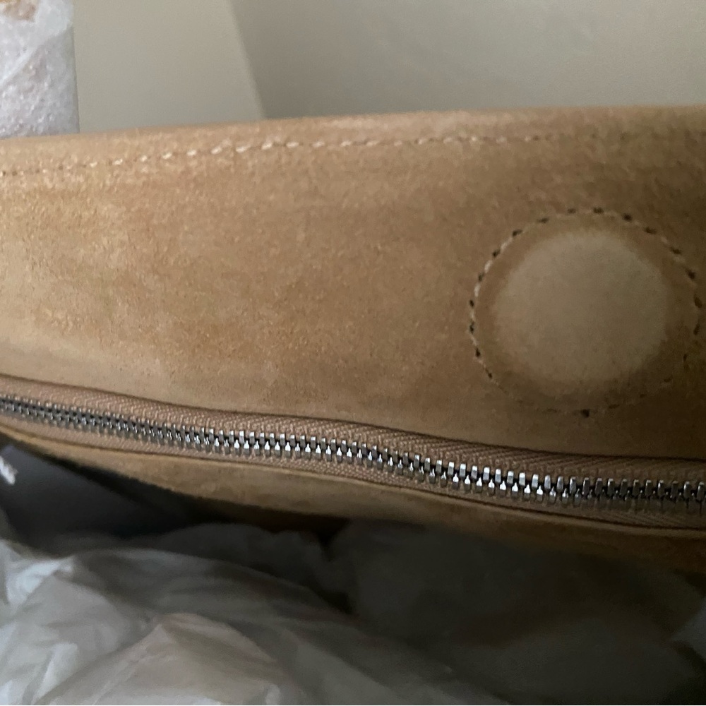 Reformation Tan Suede Tote Bag Brand New with Tags - Picture 6 of 9